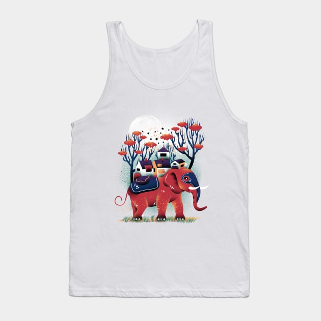 A Colorful Ride Tank Top by DANDINGEROZZ